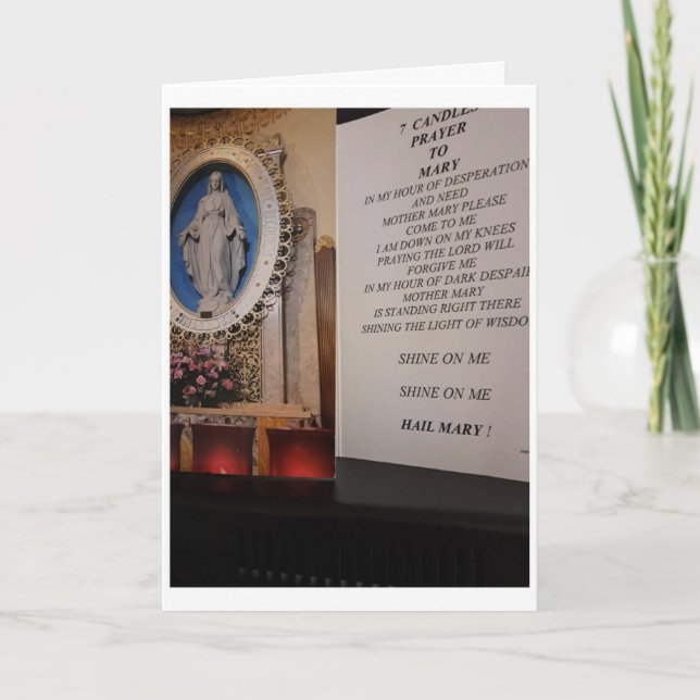 7 CANDLES PRAYER CARD (Front)