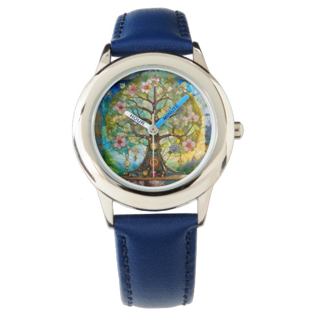 7 Chakra Blossoming Tree Of Life Watch (Front)