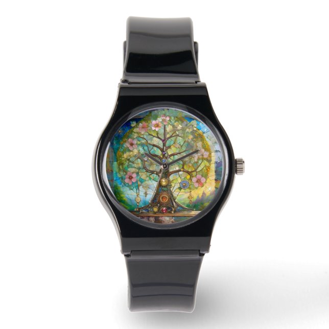 7 Chakra Blossoming Tree Of Life Watch (Front)