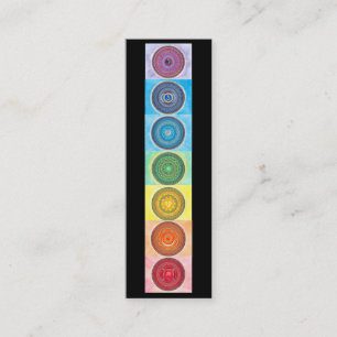 7 Chakra Mandala Mini Business Cards