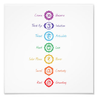 7 Chakra Symbol Poster