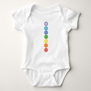 7 Chakras Baby Bodysuit
