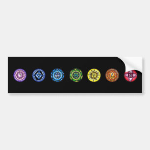 7 Chakras Bumper Sticker