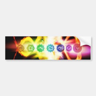 7 chakras bumper sticker