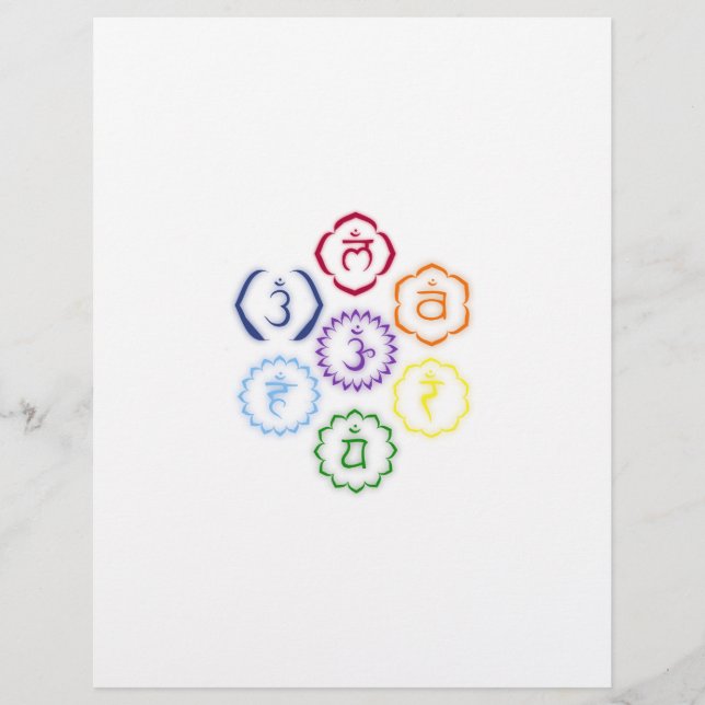 7 Chakras in a Circle (Front)