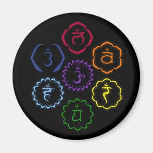 7 Chakras in a Circle Magnet