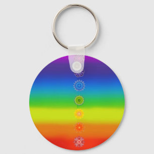 7 Chakras Key Ring