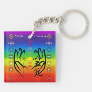 7 Chakras Key Ring