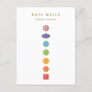 7 Chakras Kundalini Healer Postcard