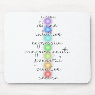 7 Chakras S For Yoga Lovers Mouse Pad