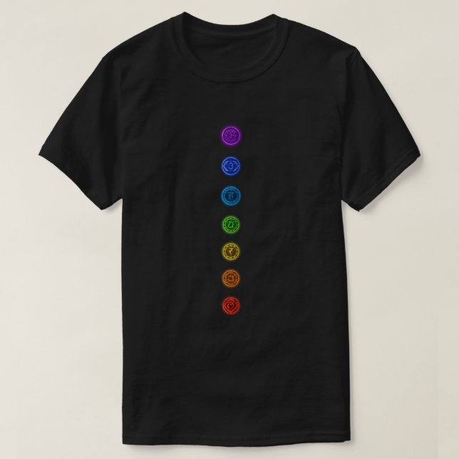 7 Chakras T-Shirt (Design Front)