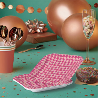 7" Chequered Square Paper Plates