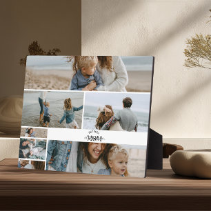 7 Custom Photo Collage Best Mum Ever  Plaque