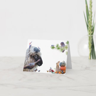 #7 Enjoy the abundance of earth:HappyThanksgiving Holiday Card