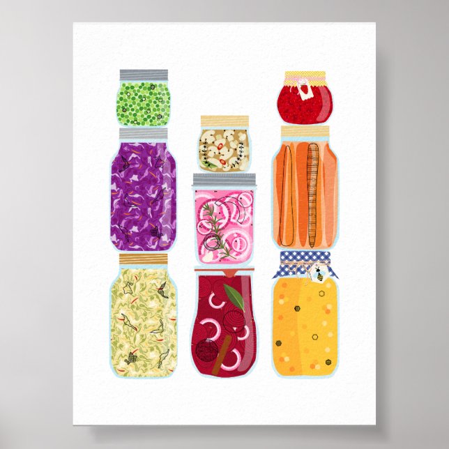#7 Food Canning Jars Poster (Front)