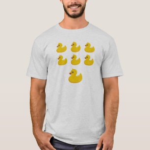 7 Funny Yellow Rubber Ducky Ducks T-Shirt