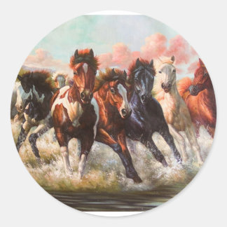 7 hours classic round sticker