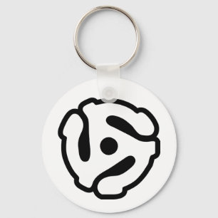 7 inch 45 rpm vinyl adapter insert spindle spider key ring