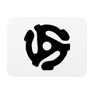 7 inch 45 rpm vinyl adapter insert spindle spider magnet