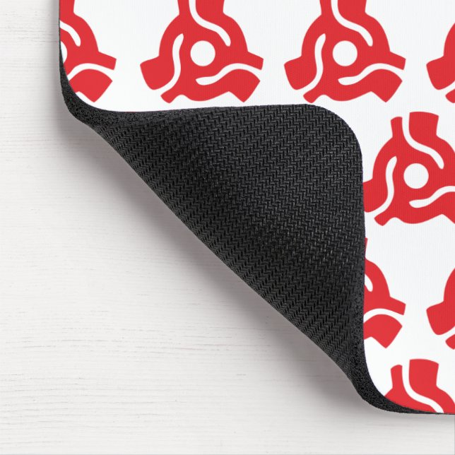 7 inch 45 rpm vinyl adapter insert spindle spider mouse pad (Corner)