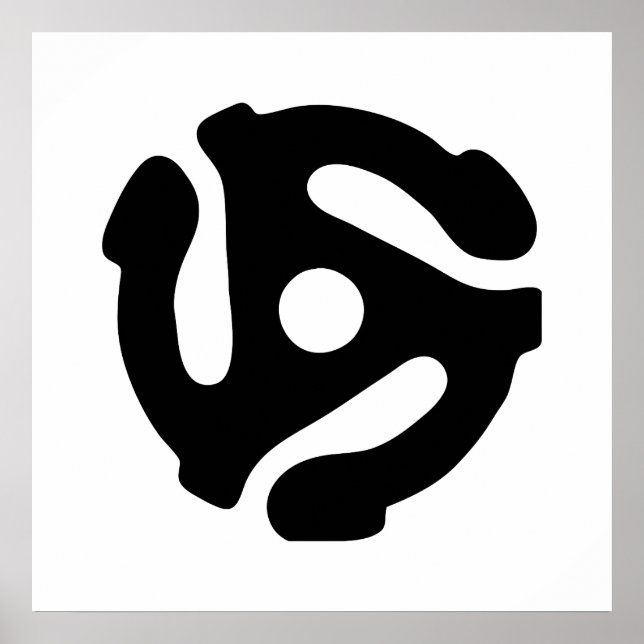 7 inch 45 rpm vinyl adapter insert spindle spider poster (Front)