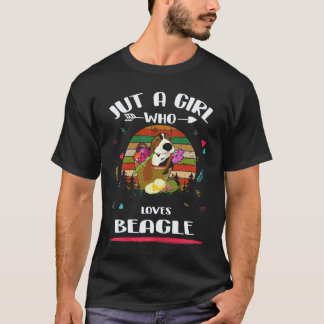 7 Just A Girl Who Loves Beagle T-Shirt