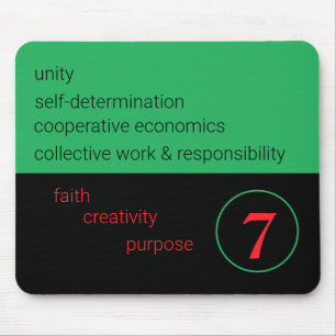 7 Kwanzaa Principles:   Mouse Pad