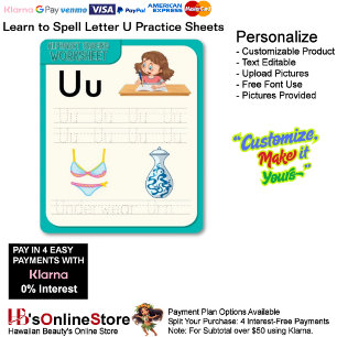 7 Learn To Spell Letter U Teacher Home Schooling