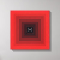 7-Level Red Inverted Pyramid Initial Personalised