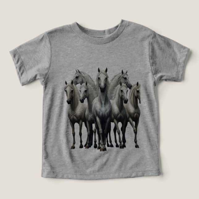 7 lucky white horses (Design Front)