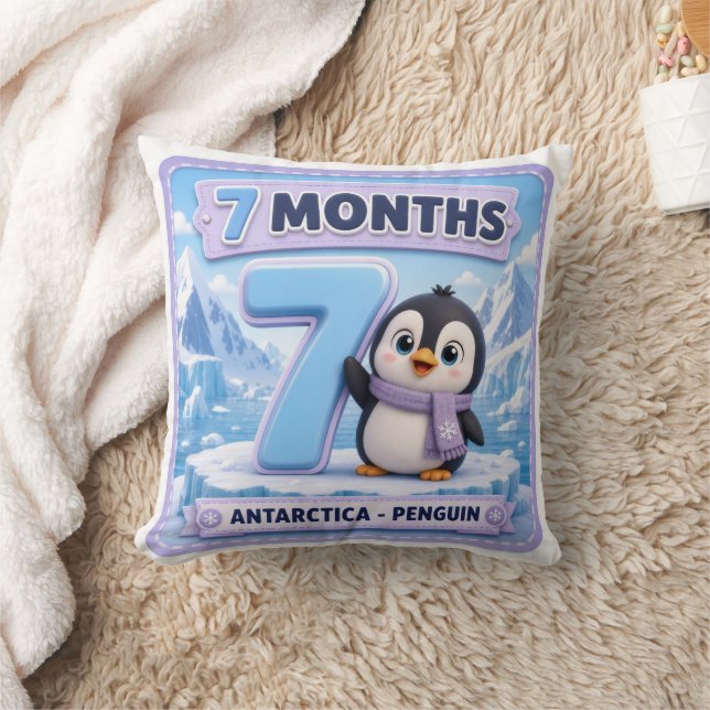 7 Months Baby Milestone Explorer Cushion (Blanket)