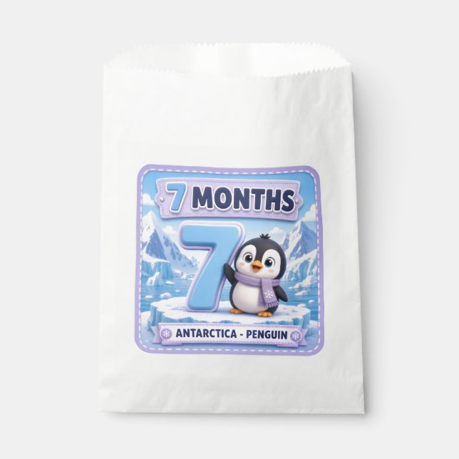 7 Months Baby Milestone Explorer Favour Bags (Front)