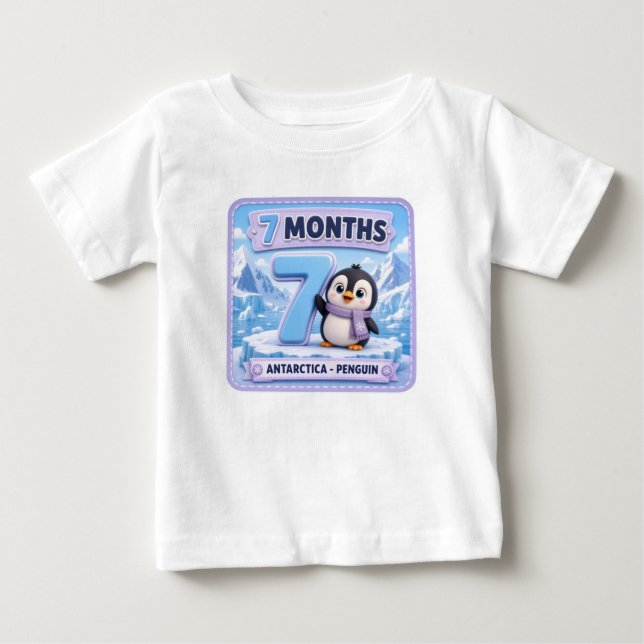 7 Months Baby Milestone Explorer T-Shirt (Front)