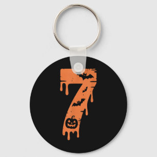 7 Number Meme 67 Six Seven Halloween  Key Ring