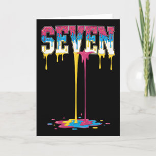 7 Number Seven Team Sports Ice Cream Drip 67 (2 Si Card