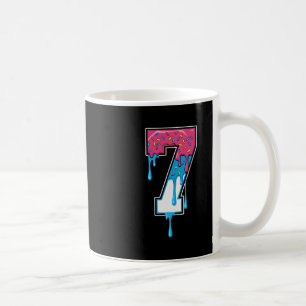 7 Number Seven Team Sports Ice Cream Drip 67 Six S Coffee Mug