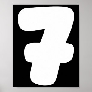 7 Number Six Seven 67 Gen Alpha Slang T Funny Meme Poster