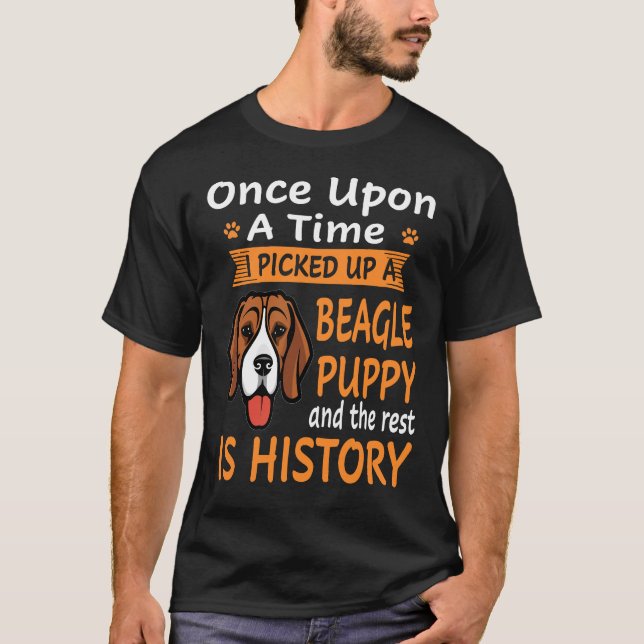 7 One Upon A Time -  Beagle Puppy T-Shirt (Front)