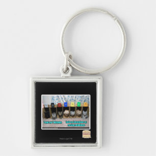 7 out ov 7 kittehs key ring