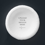 7" Paper Bowls (set of 8) Paper Plate<br><div class="desc">Customise your design in Templett. After you are done editing,  download your file in a JPG format (don't forget to turn on the bleed option). Upload your design here by clicking on the blue "Personalise" button.</div>