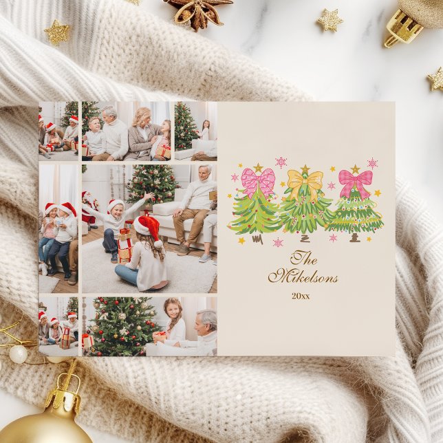 7 Photo Bright Ribbon Trees Holiday Family (Creator Uploaded)