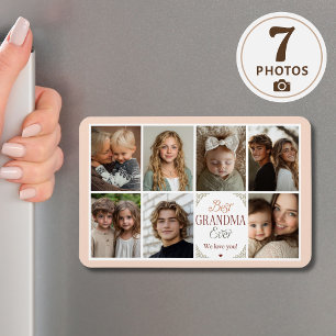 7 Photo Collage Best Grandma Ever Magnet