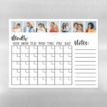7 Photo Collage Blank Monthly Calendar  Magnetic Dry Erase Sheet<br><div class="desc">Create your own, Year At A Glance Calendar, Photo Collage for Christmas, Birthdays, Weddings, Anniversaries, Graduations, Father's Day, Mother's Day or any other Special Occasion, with our easy-to-use design tool. Add your favourite photos of friends, family, vacations, hobbies and pets and you'll have a stunning, one-of-a-kind photo collage. Our custom...</div>