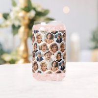 7 Photo Collage - funky hexagon pattern
