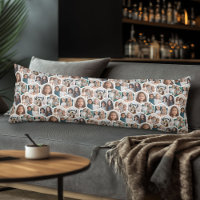 7 Photo Collage - funky honeycomb pattern - white