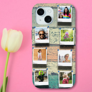 7 Photo Collage iPhone 15 Personalised Tough iPhone 15 Case