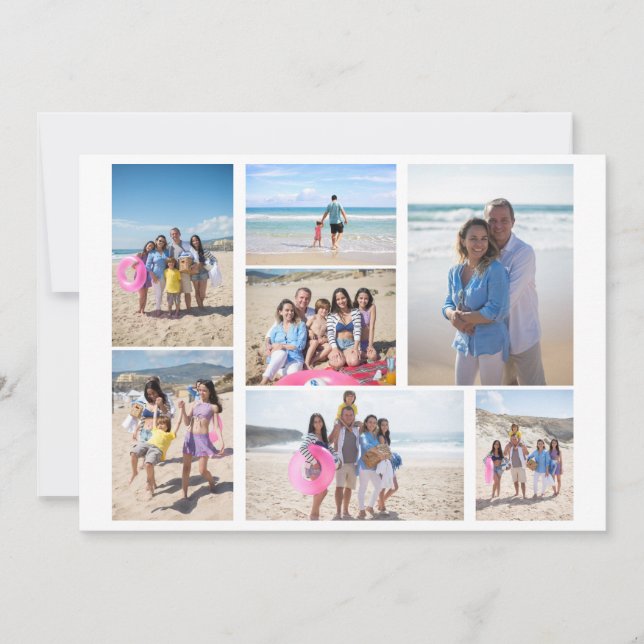 7 Photo collage template personalised (Front)