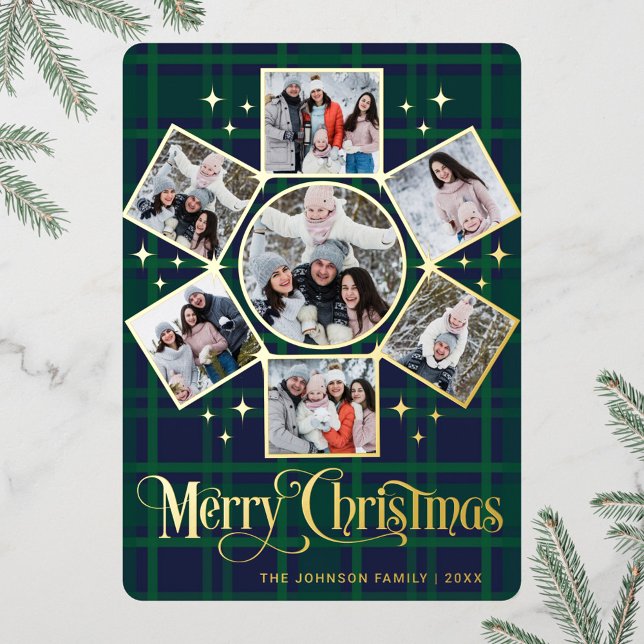 7 PHOTO Sparkle Merry Christmas Greeting Gold (Creator Uploaded)