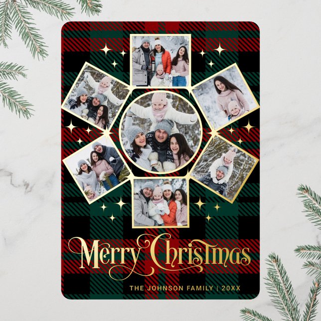 7 PHOTO Sparkle Merry Christmas Greeting Gold (Creator Uploaded)