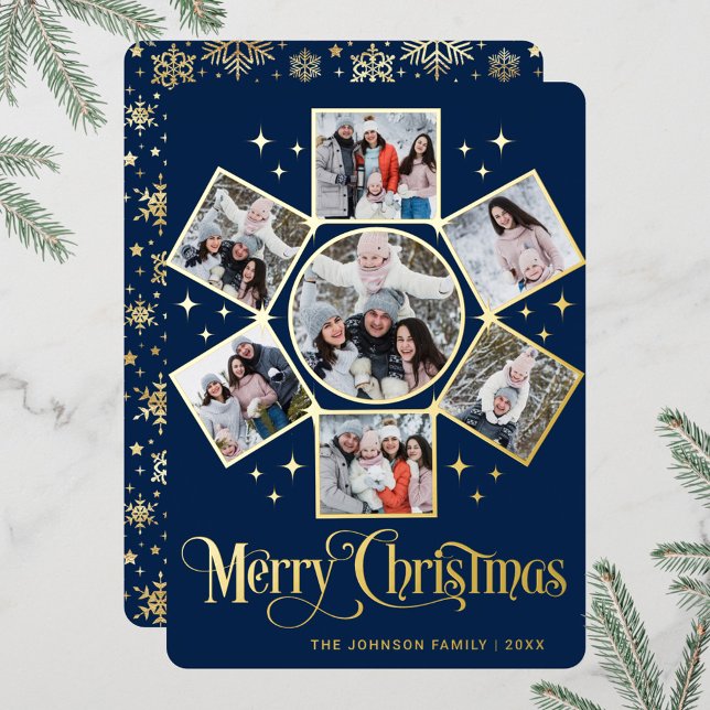 7 PHOTO Sparkle Merry Christmas Greeting Gold (Creator Uploaded)